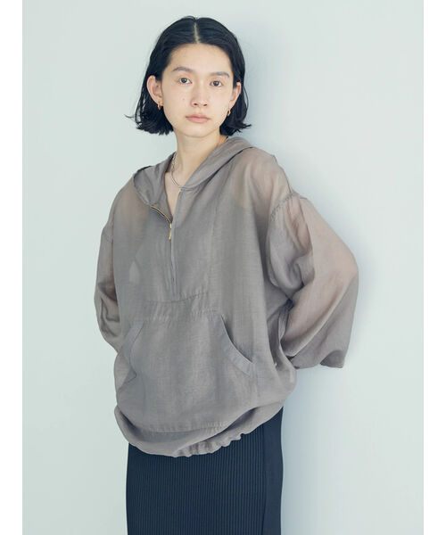 セール 50%OFF】アノラック型シアーシャツパーカー(505290805