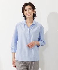 J.PRESS LADIES（LARGE SIZE）/【イージーケア】STRIPE JERSEY シャツ衿 カットソー/505291512