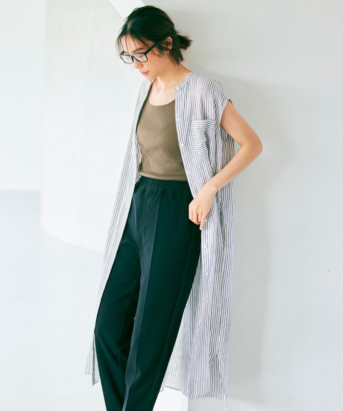 23区 - 23区 LIBECO ノースリーブ ブラウス ¥14,850税込 リネン