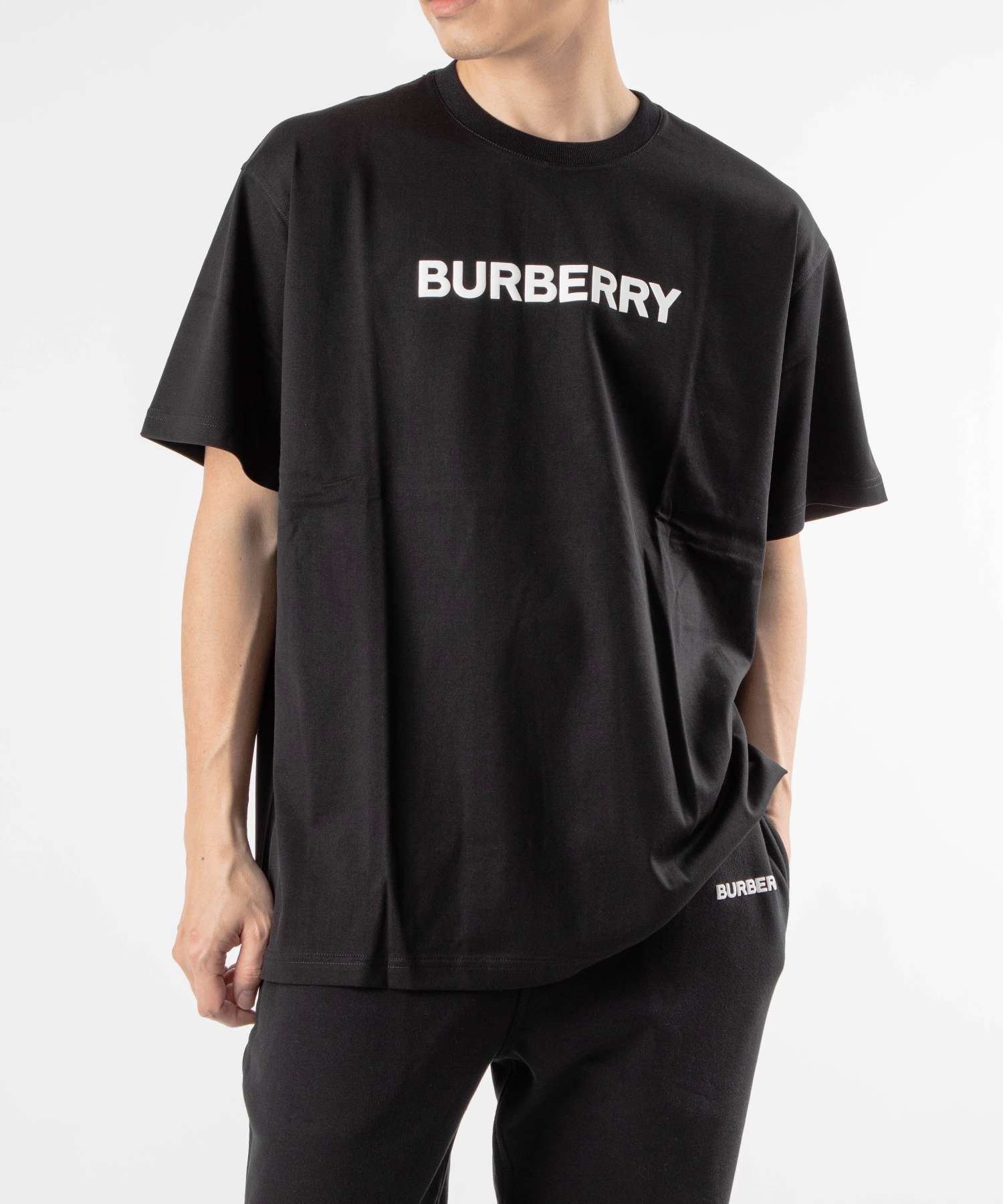 BURBERRY ブラック Tシャツ XS BURBERRY ブラック ロゴTシャツ XS
