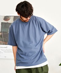 CavariA/CavariA T100梨地フェイクレイヤードTシャツ/505291597