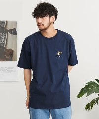 CavariA/CavariA ヒト柄1ポイント刺繍半袖Tシャツ/505291612