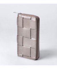 GUIONNET/GUIONNET 長財布 イントレチャート PG101B BOLD INTRECCIATO ROUND FASTNER LONG WALLET ギオネ ボールド/505240485