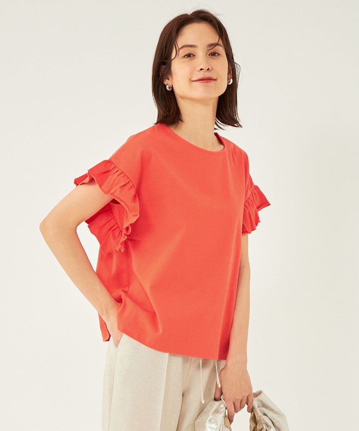 ZARA 袖フリル ショート丈Tシャツ M - 通販 - nickhealey.co.uk