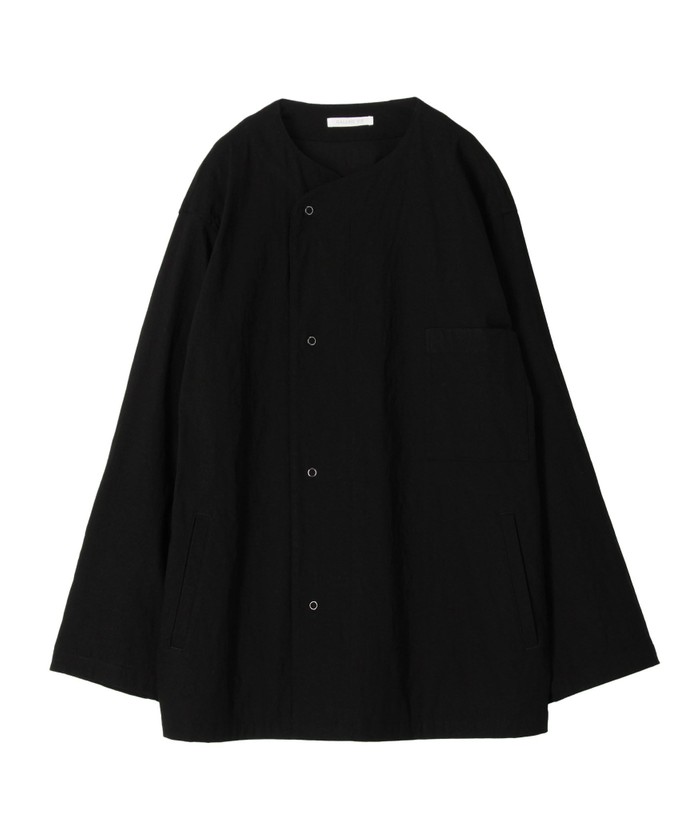 セール 30%OFF】ビスコースリネンストレッチ ノーカラー