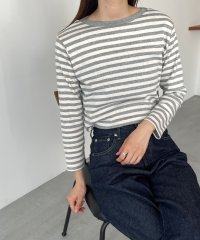 CANAL JEAN/harmonie －OrganicCotton－(アルモニ オーガニックコットン)ボートネック8分袖プルオーバー/505293468