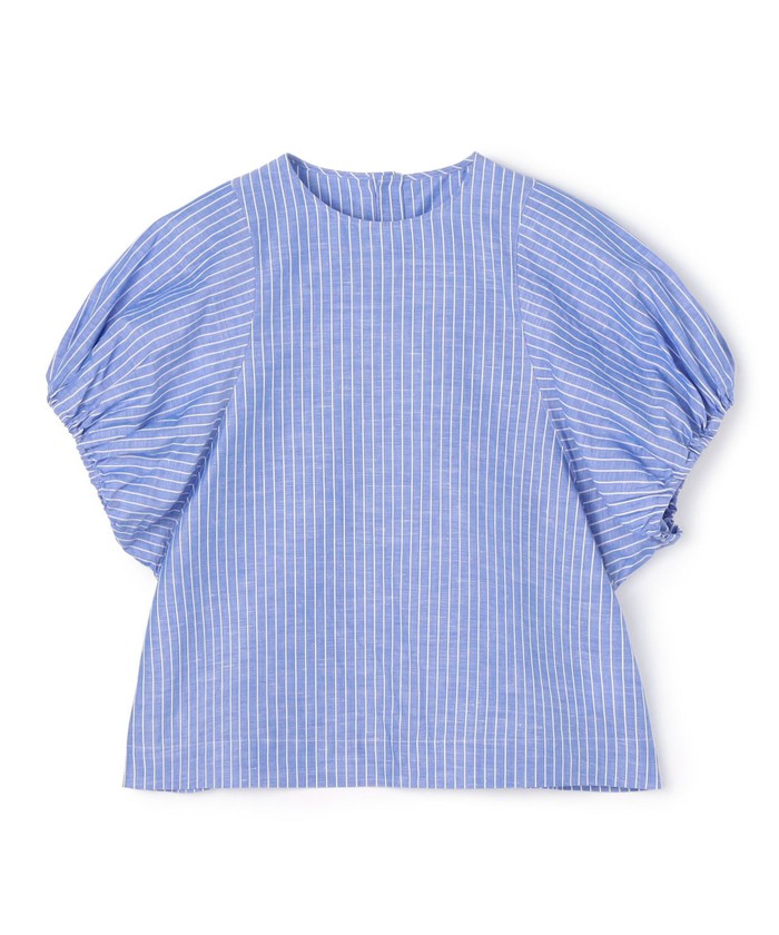 LEINWANDE パフスリーブ コットン チェック ブラウス PUFF SLEEVE CHECKED BLOUSE / チェックパフスリーブブラウス