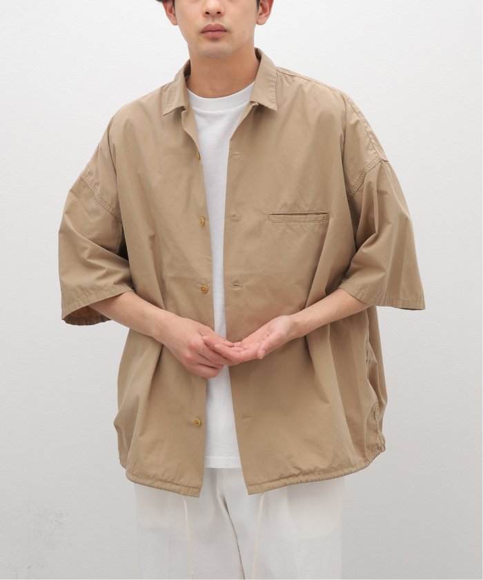【関税込み】nanamica ベージュ Midshipman Tシャツ nanamica＞ マインドシップマン アスレティック ジャージー Tシャツ