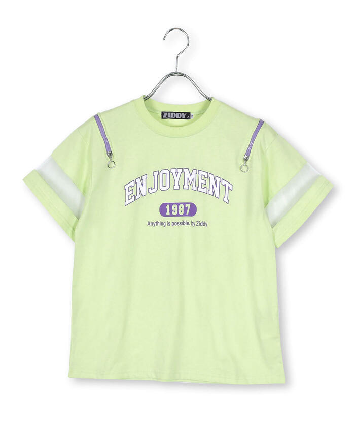 セール】肩あきファスナーTシャツ(130~160cm)(505294873