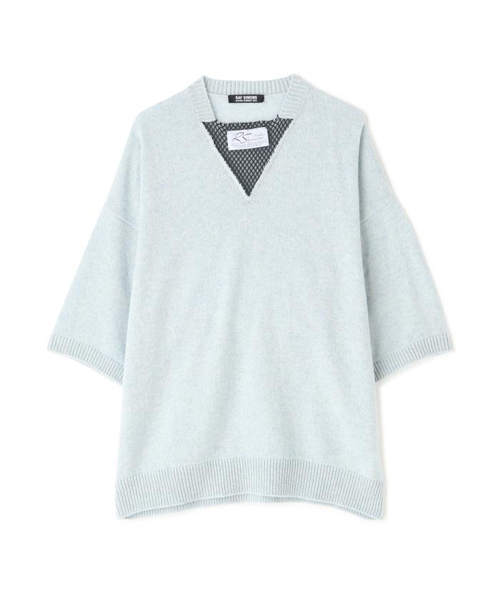 RAF SIMONS/ラフシモンズ/S/K Sweater with net/ショートスリーブニット(505295030) |  エルエイチピー(LHP) - d fashion