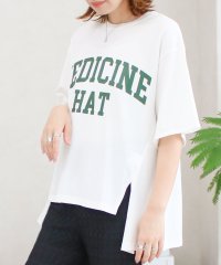 SocialGIRL/ソーシャルガール SocialGIRL スリット入りロゴTシャツ/505296209