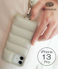 Demiurvo/カード収納・ショルダー付【Demiurvo / デミウルーボ】BALLON iPhone13Pro iPhoneケース アイフォンケース 本革 リアルレザー/505278095