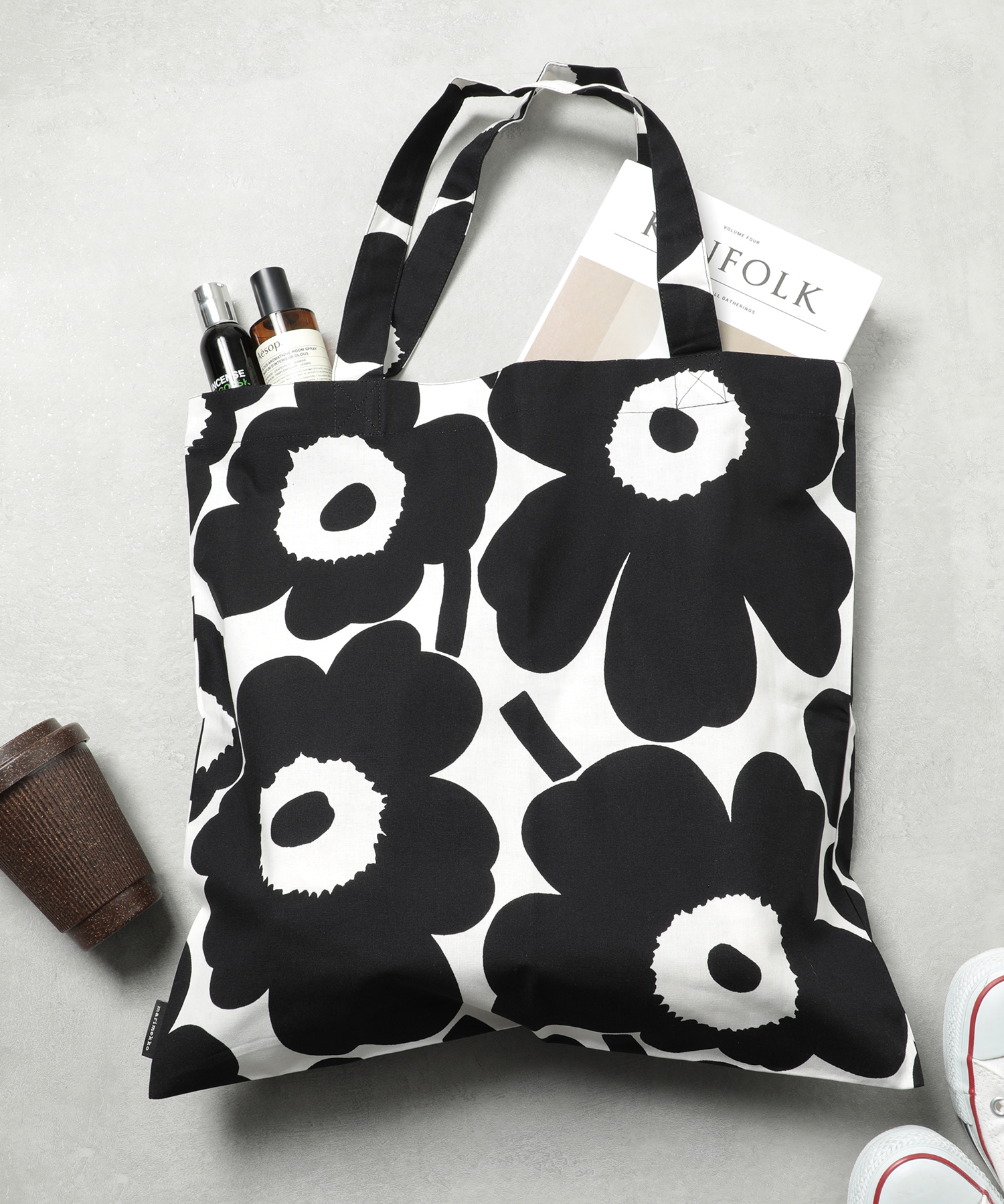 マリメッコ marimekko ファブリックバッグ / Pieni Unikko マリメッコ marimekko ファブリックバッグ / Pieni Unikko
