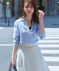 NIJYUSANKU（LARGE SIZE）/【CLASSY. 9月号掲載/WEB限定カラーあり】LIBECO ベーシック シャツ/505291478