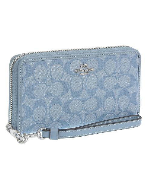 COACH コーチ LONG ZIP AROUND WALLET シグネチャー 長財布(505294402