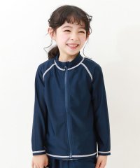 devirock/スクール長袖ジップラッシュガード 子供服 キッズ 男の子 女の子 スクールウェア スクール水着 /505296067