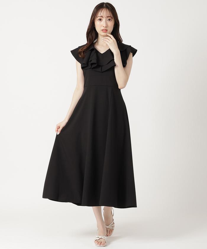 DVF Leylani ラッフル袖 ベルト付き フローラル ミッド ワンピ DVF Leylani ラッフル袖 ベルト付き フローラル ミッド ワンピ