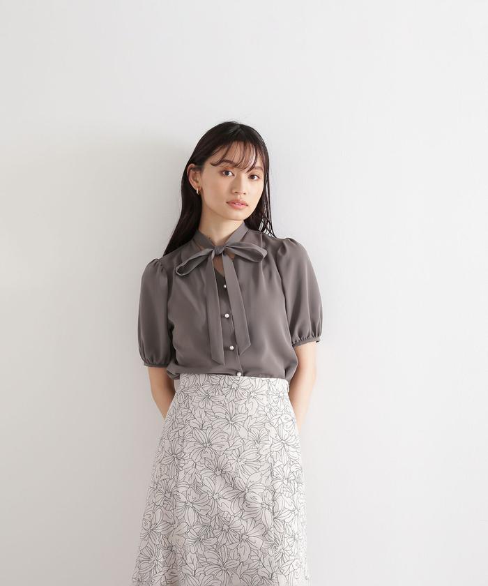 美品✨ DOLCE&GABBANA ブラウス ボウタイリボン シルク100% Dolce & Gabbana ボウタイ ブラウス | ホワイト | FARFETCH JP