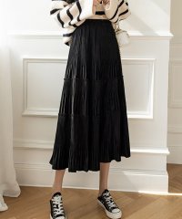 Dewlily/デューリリー Dewlily ミモレ丈フレアスカート レディース 春服 秋 冬 10代 20代 30代 韓国ファッション プリーツ Aライン 膝下 ロング スク/505297599