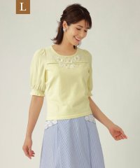 TO BE CHIC(L SIZE)/【L】フラワーモチーフ ニットプルオーバー/505298086