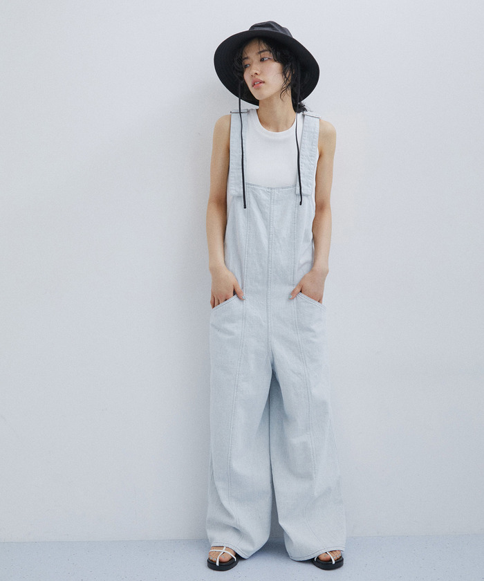 上質で快適 セール アダム | 30%OFF】デニムペンシルサロペット(505299168) サロペット・オーバーオール・オールインワン