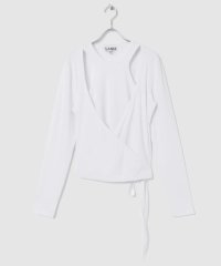 URBAN RESEARCH/GANNI　Rib Jersey Wrap Blouse/505300480