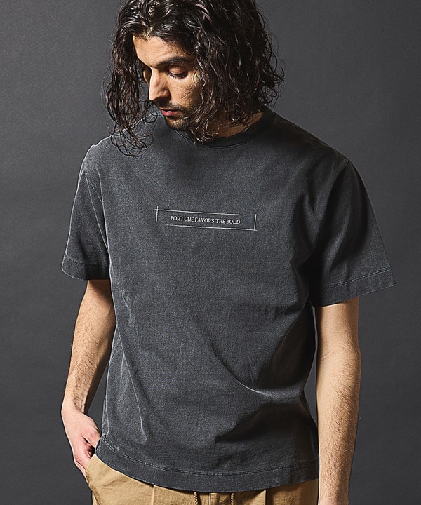 セール】クルーネック天竺ピグメントTシャツ(505300563