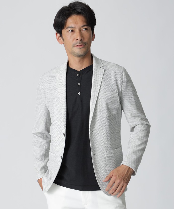 【新品】EPOCA UOMO グレーのジャケット　2つボタン⭐️ 新品】EPOCA UOMO グレーのジャケット 2つボタン️（新品