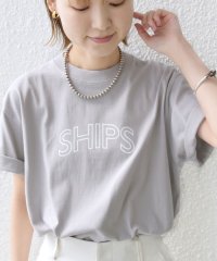 SHIPS WOMEN/《一部追加予約》* SHIPS ラウンド プリント ロゴ TEE ◇/505267017