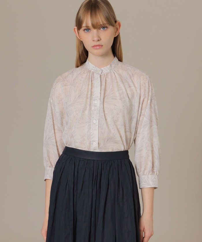 セール 24%OFF】【BIBURY FLOWER 001】ドローイングバイブリーブラウス