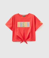 BENETTON (UNITED COLORS OF BENETTON GIRLS)/キッズノットヘム半袖Tシャツ・カットソーG/505283797