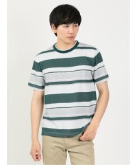 m.f.editorial/ポップコーンボーダー クルーネック 半袖 メンズ Tシャツ カットソー カジュアル インナー ビジネス ギフト プレゼント/505301123