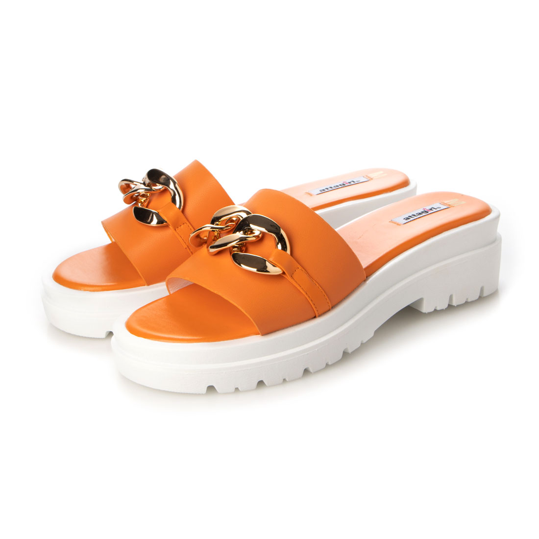 セール29%OFF】アタガール attagirl 厚底チェーンモチーフ
