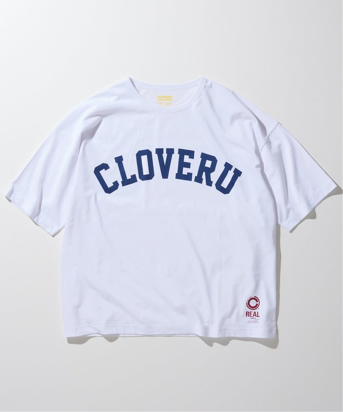 接触冷感【CLOVERU / クローバル】別注 SHELTECH LOGO TEE