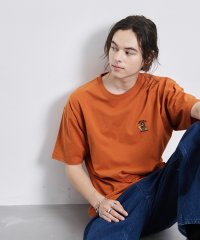 JUNRed/サガラ刺繍ワンポイントTシャツ/505305379