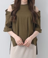 felt maglietta/オープンショルダー半袖Tシャツ/505305907