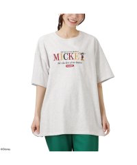 MAC HOUSE(women)/Disney ミッキーマウス / ロゴ刺繍Tシャツ 3283－1861/505306791