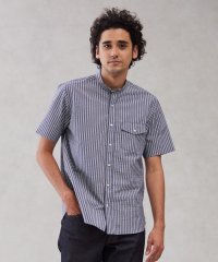 J.PRESS MENS/【クールマックス】サッカーマルチストライプ バンドカラーシャツ/505306834