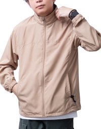 GENELESS/ジェネレス GENELESS ウインドブレーカー メンズ アウター 防寒 防風 撥水 スタンド ブルゾン 立ち襟 ダルシャイン ネイビー×セージ シンプル zi/504751029