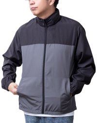  GENELESS/ジェネレス GENELESS ウインドブレーカー メンズ アウター 防寒 防風 撥水 スタンド ブルゾン 立ち襟 ダルシャイン ネイビー×セージ シンプル zi/504751029