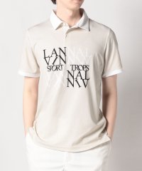 LANVIN SPORT/【25周年】ロゴパネルプリント半袖シャツ【ECO/吸汗/UPF50+】【アウトレット】/505096758