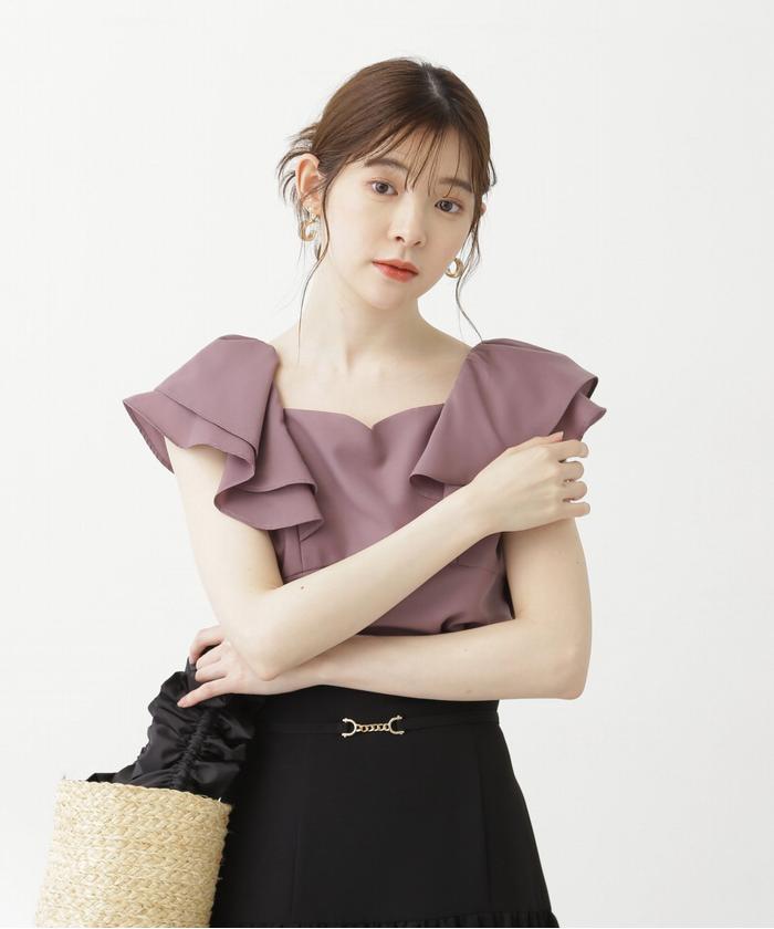 セール 50%OFF】ラッフルバックデザインブラウス(505306955