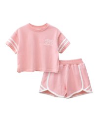 CLARAH　kids/キッズ セットアップ スポーティ 上下セット 半袖 ショートパンツ 女の子 ガール 旅行 海水浴 プール /505307285