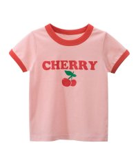 CLARAH　kids/キッズ Tシャツ さくらんぼ チェリー 半袖 女の子 ピンク パープル 女の子 ガール /505307288