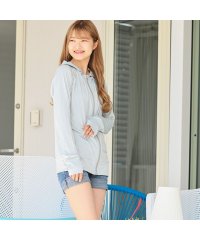 CLARAH　kids/レディース ラッシュガード 体型カバー レディースラッシュガード パーカー フーディー 無地 UV対策 日焼け対策 紫外線防止対策 UVカット 接触冷感 吸水 /505307290