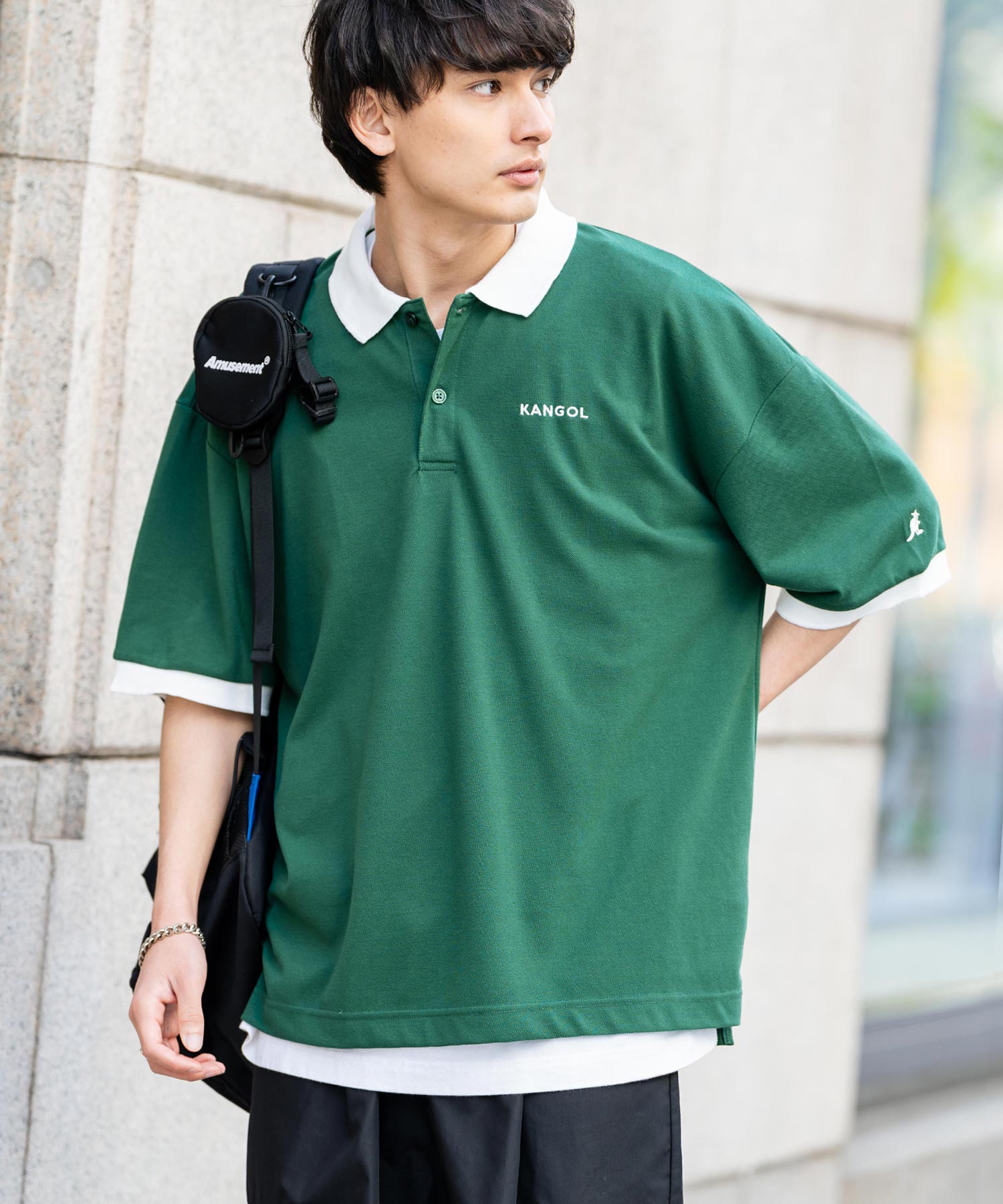 ロッキーモンロー Rocky Monroe KANGOL カンゴール ポロシャツ