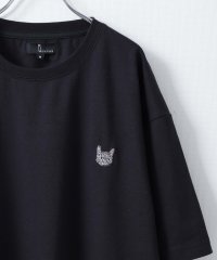 ZIP FIVE/動物ワンポイント刺繍半袖Tシャツ/ネコ/イヌ/クマ/504779186