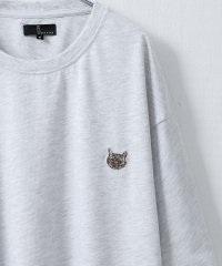 ZIP FIVE/動物ワンポイント刺繍半袖Tシャツ/ネコ/イヌ/クマ/504779186