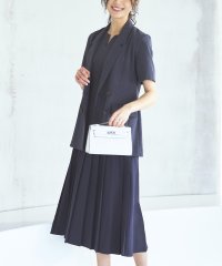 RUIRUE BOUTIQUE/半袖ダブルブレスト＆ヘムプリーツワンピースセットアップ「CSU1221」/505308024