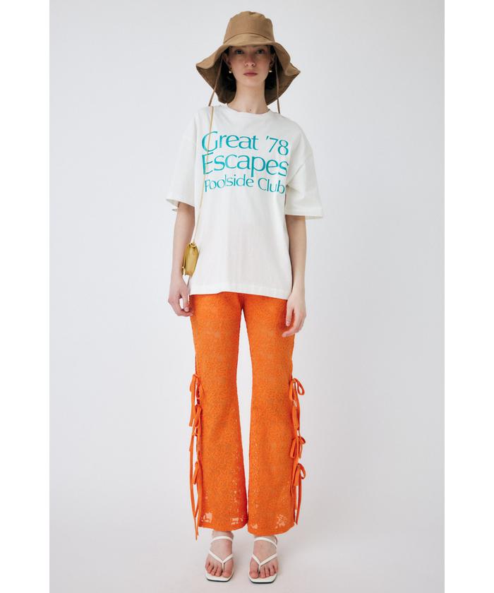 セール】SIDE RIBBON LACE パンツ(505308511) | マウジー(moussy